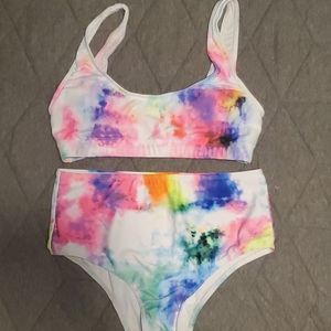 High wasted bathing suit